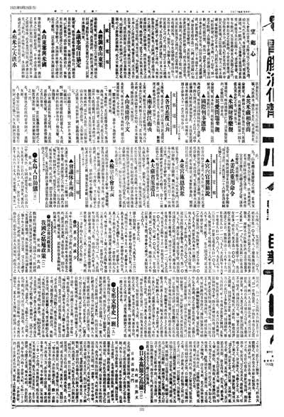 歷史上的今天 臺南新報1921年09月15日日刊第五版 縮圖