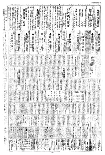 歷史上的今天 臺南新報1922年07月25日日刊第二版 縮圖