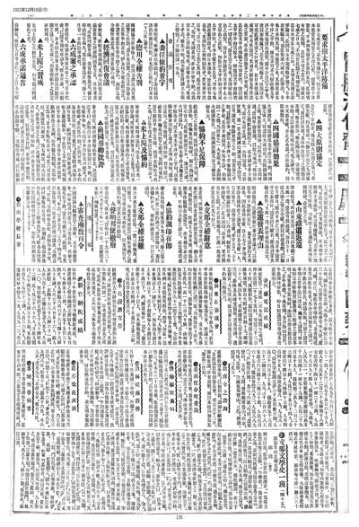 歷史上的今天 臺南新報1921年12月15日日刊第五版 縮圖